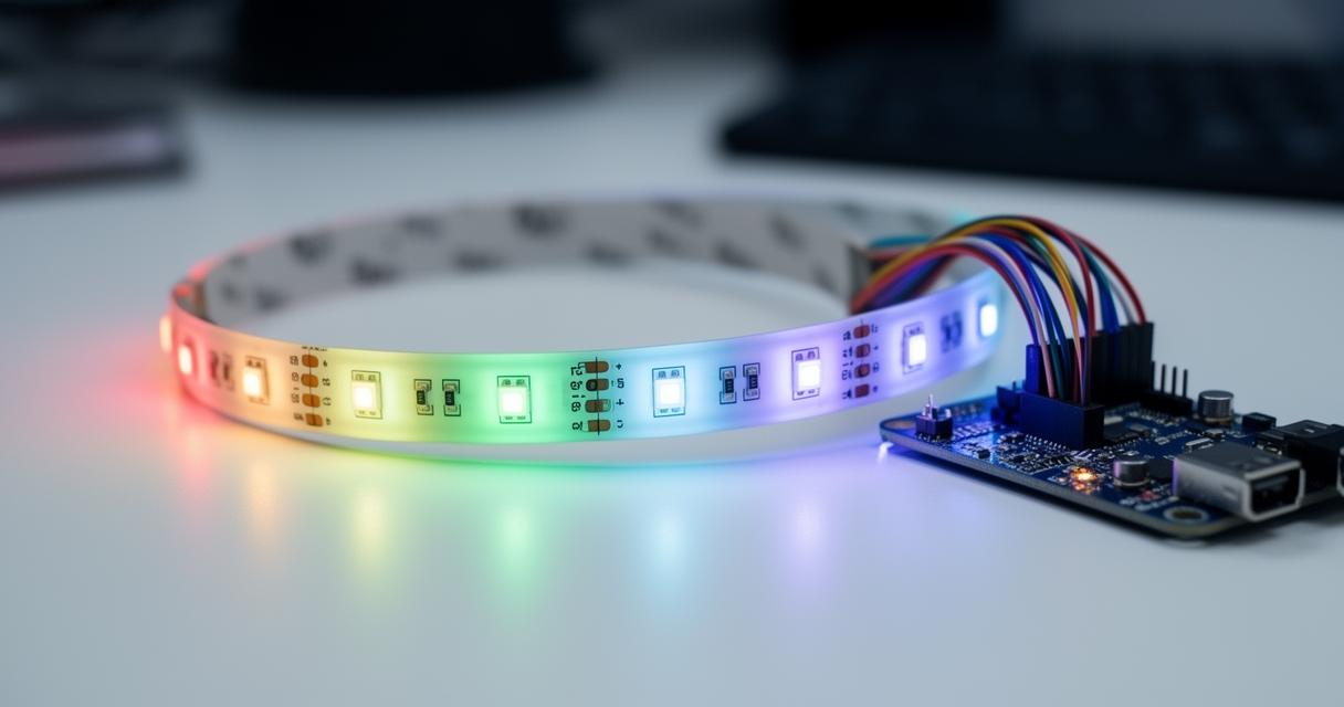 Come controllare la striscia LED RGB indirizzabile WS2812B con Arduino: dalla connessione dei pin agli effetti speciali